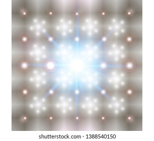 Abstract Magic shine Light colorful background. Sun Spark vector light effects. Star burst shine. Magic vector spotlight illumination. Magic circle isolated. Shine round light effect. Vector glow ring