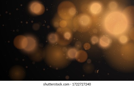 Fondo mágico abstracto con efecto de luces de boquilla, negro y blanco, plata, brillo dorado para Navidad, para su cartel, post