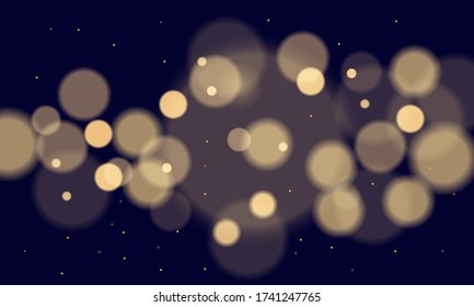 Abstract magical background with bokeh lights effect