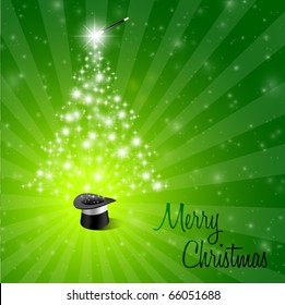 Abstract Magical Christmas Background