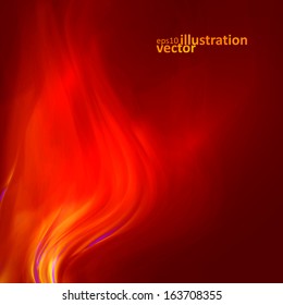 Abstract magical flame illustration. Colorful vector background eps10