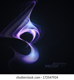 Abstract magical vector background, futuristic fractal illustration eps10