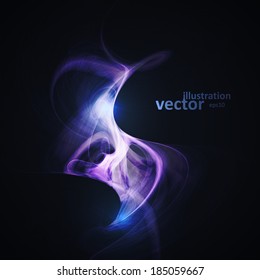 Abstract magical vector background, futuristic fractal illustration eps10