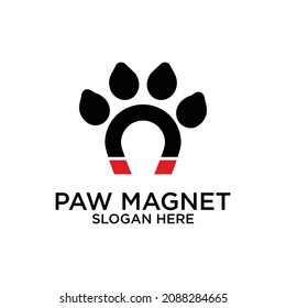 abstract magnet and animal claw logo