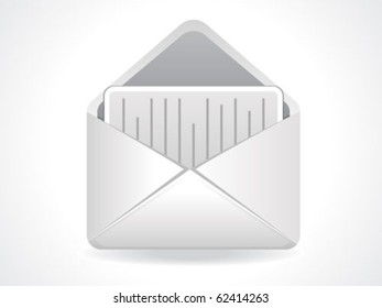 abstract mail icon vector illustration