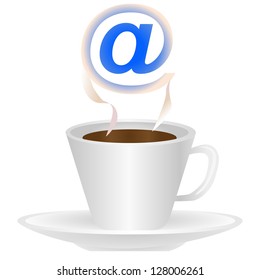 abstract mail icon vector illustration.internetkafe