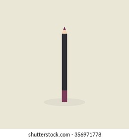 Abstract makeup object on a light background
