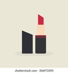 Abstract makeup object on a light background
