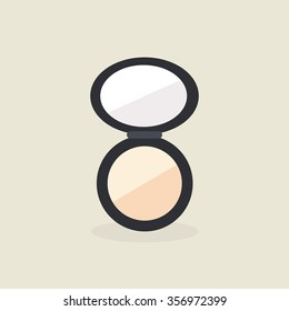 Abstract makeup object on a light background