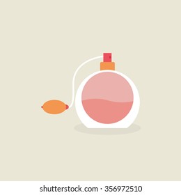 Abstract makeup object on a light background