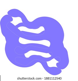 abstract man dancing and smiling