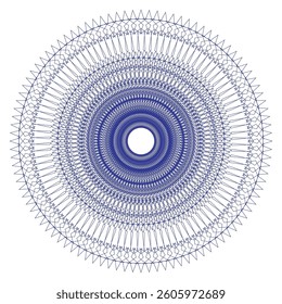 Abstract mandala arabesque coloring page book illustration