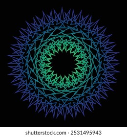 Esquema abstracto del arte del mandala Diseño básico circular Elemento redondo espiritual