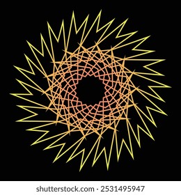 abstrato mandala arte esboço circular projeto básico espiritual elemento redondo