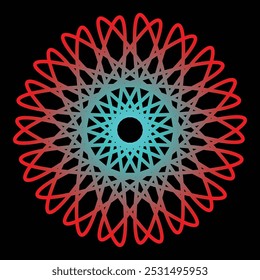 Esquema abstracto del arte del mandala Diseño básico circular Elemento redondo espiritual