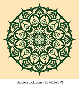 abstract mandala art vintage color circular decoration for web or print vector design element