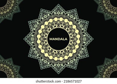 Abstract mandala background design. Frame mandala pattern design.