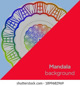 Abstract mandala background. Flower vector illustration