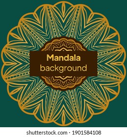 Resumen de antecedentes de mandala. Ilustración vectorial de flor