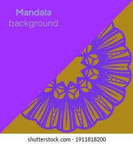 Abstract mandala background. Flower vector illustration