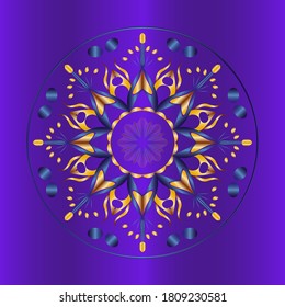 fondo de mandala abstracta, marco redondo mandala