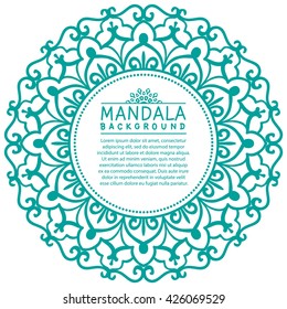 Abstract Mandala Background For Your Design