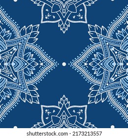 Abstract Mandala. Beautiful drawings with seamless patterns and small details. 