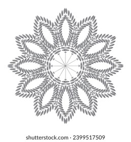 Resumen de diseño de vector negro mandala