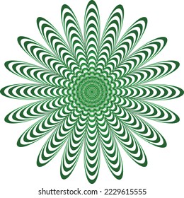 Abstract mandala. Decorative design element for yoga mat, cover, tapestry. Ornament in circle. Round floral pattern. Indian, turkish, arabic motifs. Bright ethnic arabesque. Vector illustration.