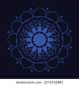 Abstract mandala design background for your festival project.
