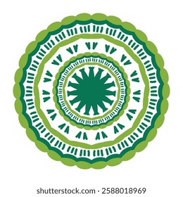 Abstract mandala design. Ornamental pattern. Creative ethnic design element. 
