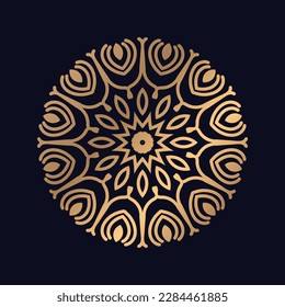 Abstract mandala design vector logo icon illustration