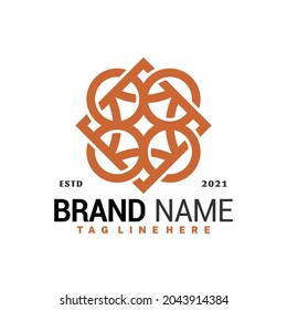 Abstract Mandala Floral Logo Vector Design, Creative Logos Designs Concept for Template