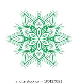 Resumen de los patrones florales de mandala sobre fondo blanco. Tarjeta De Saludo, Invitación, Tatuaje. Plantilla de patrón de tratamiento antiestrés 