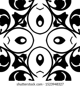 Abstract mandala with flower for Henna, Mehndi, tattoo, decoration. Decorative ornament in ethnic oriental style vector illustration.