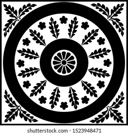 Abstract mandala with flower for Henna, Mehndi, tattoo, decoration. Decorative ornament in ethnic oriental style vector illustration.