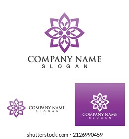 Abstract mandala flower swirl logo icon vector design. Elegant premium ornament vector logotype symbol. logo for hotel spa salon  and atelier