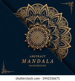 abstrakte Mandala mit wunderschönem arabischen Muster-Hintergrund für Karte, Druck, Deckel, Plakat, Broschüre, Banner