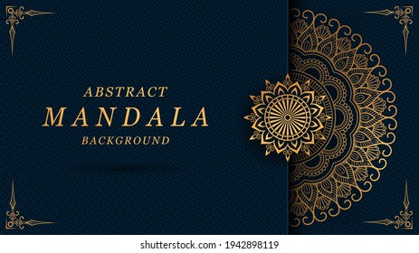 abstract mandala with gorgeous arabesque pattern style background for card, banner, cover, print, poster, brochure