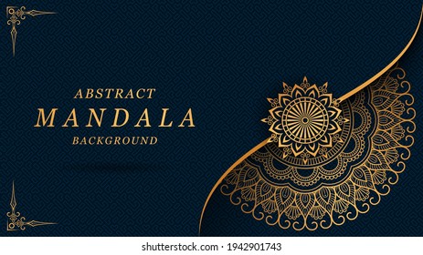 abstract mandala with gorgeous arabesque pattern style background for card, print,. poster, cover, brochure, banner