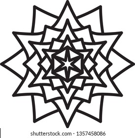 Abstract mandala graphic design decorative elements isolated on white color background for abstract concepts
