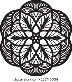 Abstract mandala graphic design decorative elements isolated on white color background for abstract concepts
