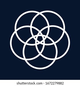 Abstract mandala graphic design. vector illustration