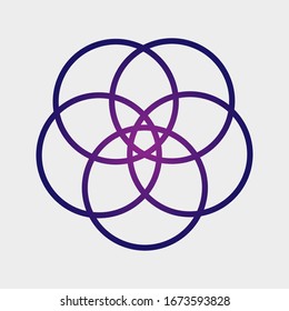 Abstract mandala graphic design. vector illustration