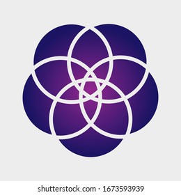 Diseño gráfico abstracto de mandala. ilustración vectorial