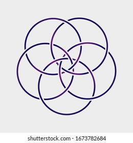 Diseño gráfico abstracto de mandala. ilustración vectorial