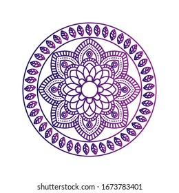 Abstract mandala graphic design. vector illustration