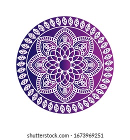 Abstract mandala graphic design. vector illustration