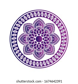Diseño gráfico abstracto de mandala. ilustración vectorial