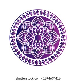 Abstract mandala graphic design. vector illustration